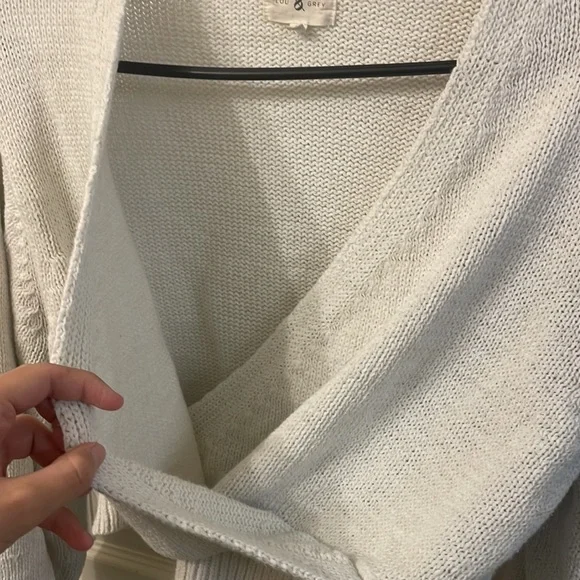 Lou & Grey Cropped Faux Wrap Sweater - Picture 9 of 9